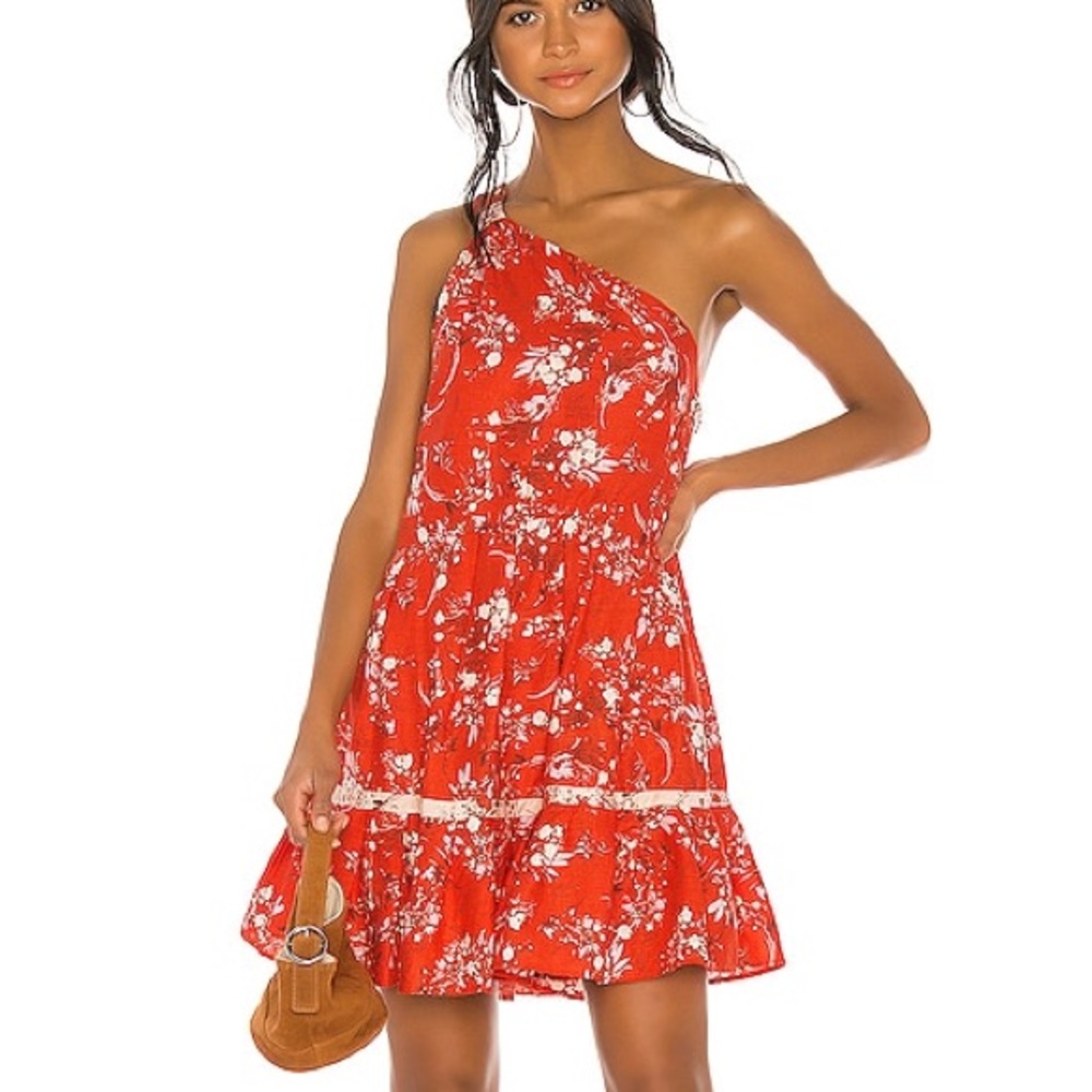 NWOT Free People All Mine One Shoulder Mini Dress M